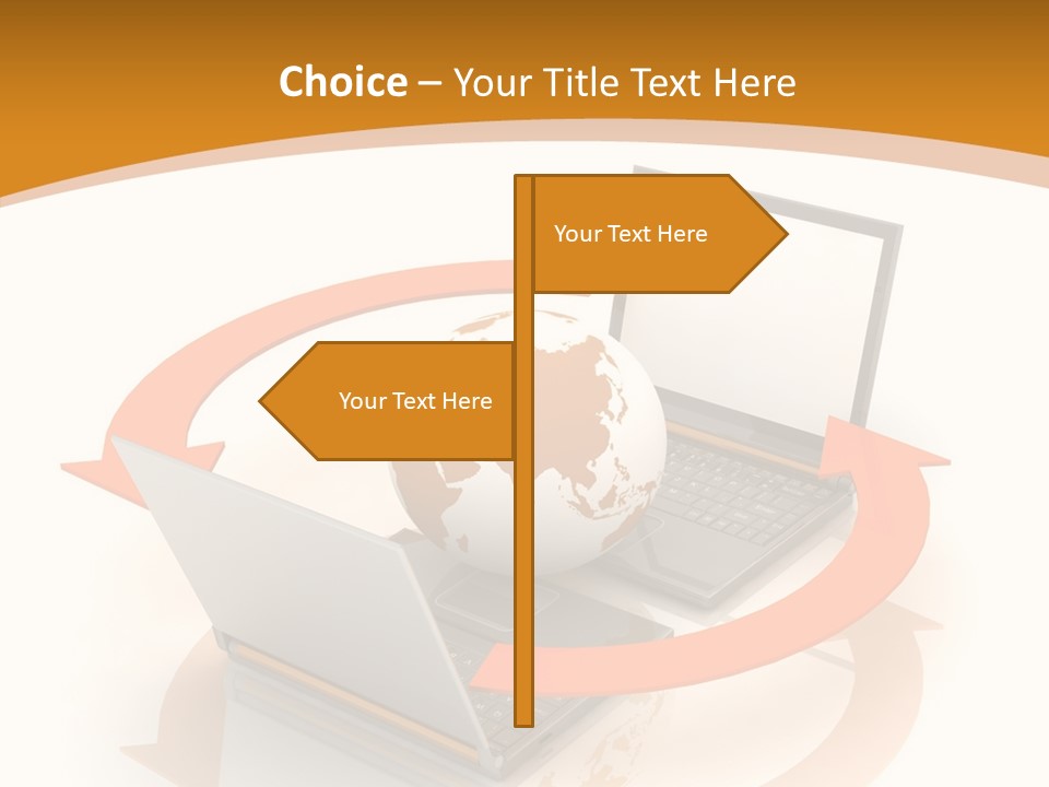 Togetherness White Background Assist PowerPoint Template