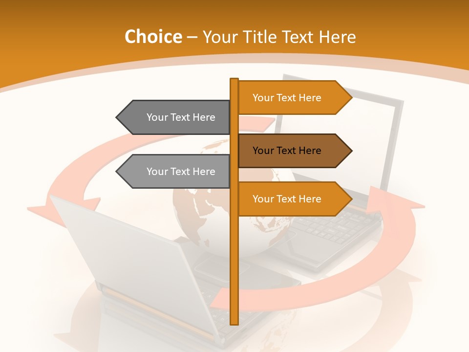 Togetherness White Background Assist PowerPoint Template