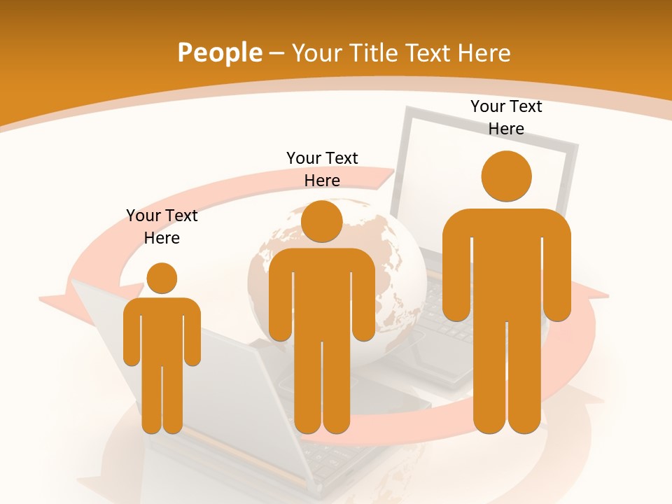 Togetherness White Background Assist PowerPoint Template