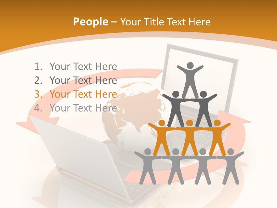 Togetherness White Background Assist PowerPoint Template