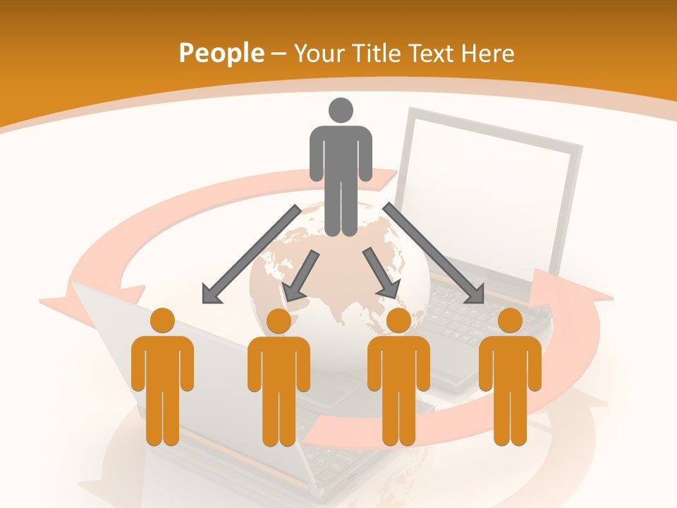 Togetherness White Background Assist PowerPoint Template