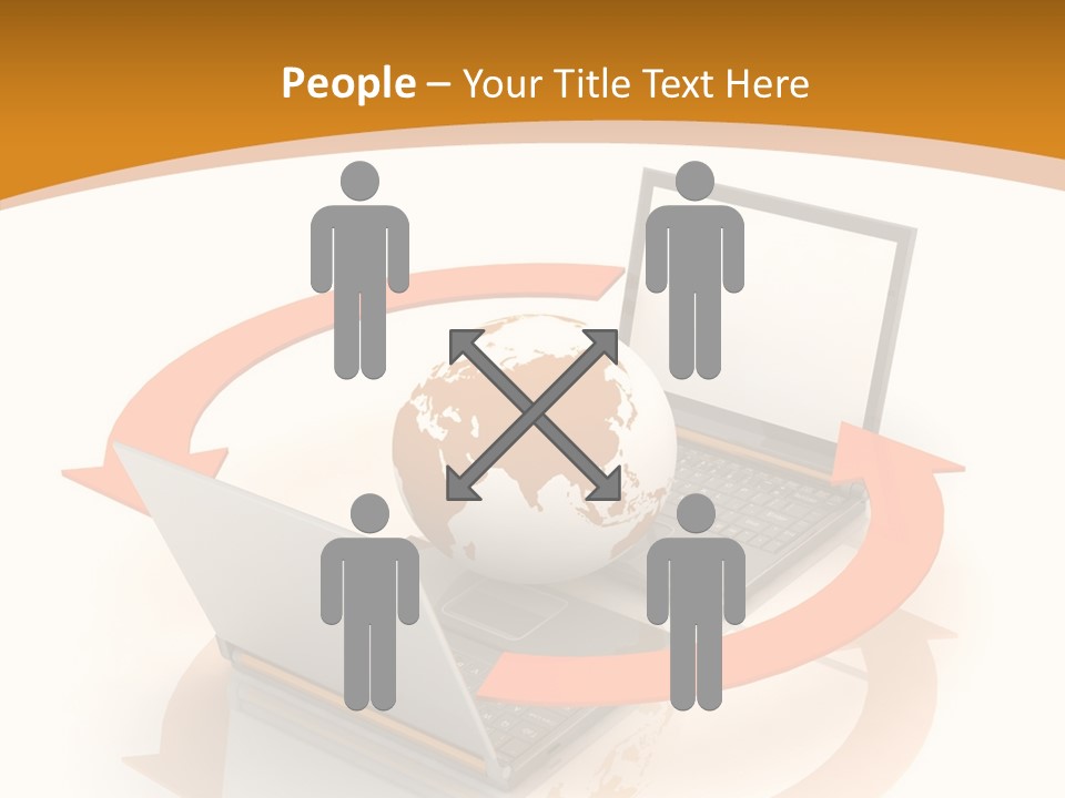 Togetherness White Background Assist PowerPoint Template