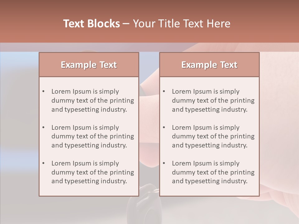 Helping Hand White Background PowerPoint Template