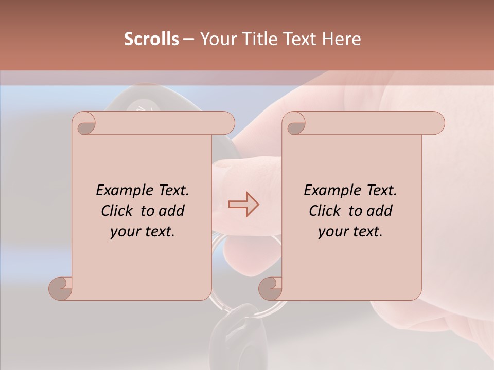 Helping Hand White Background PowerPoint Template