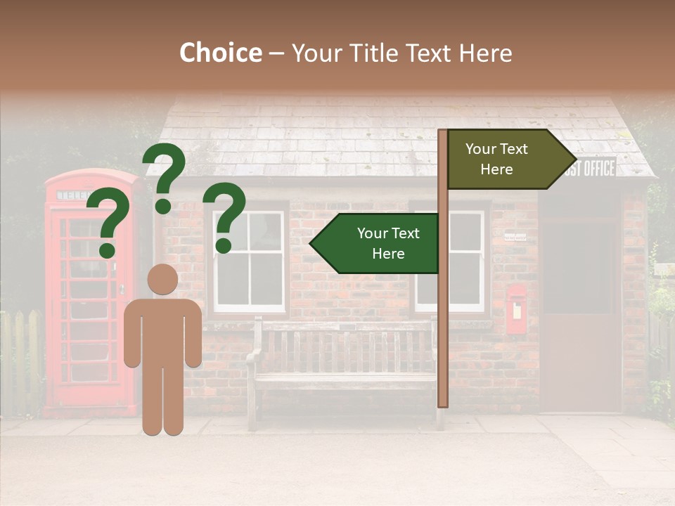 Female White Background Elder PowerPoint Template