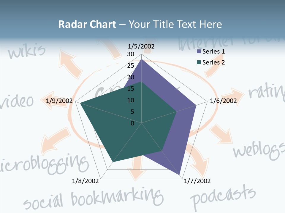 White Women Hold PowerPoint Template