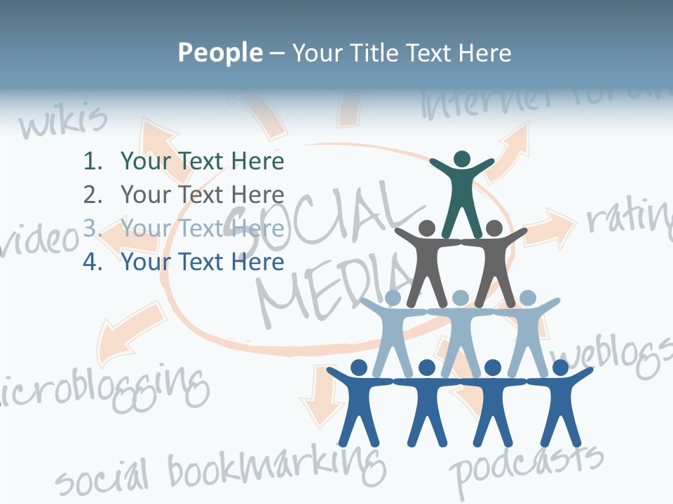 White Women Hold PowerPoint Template