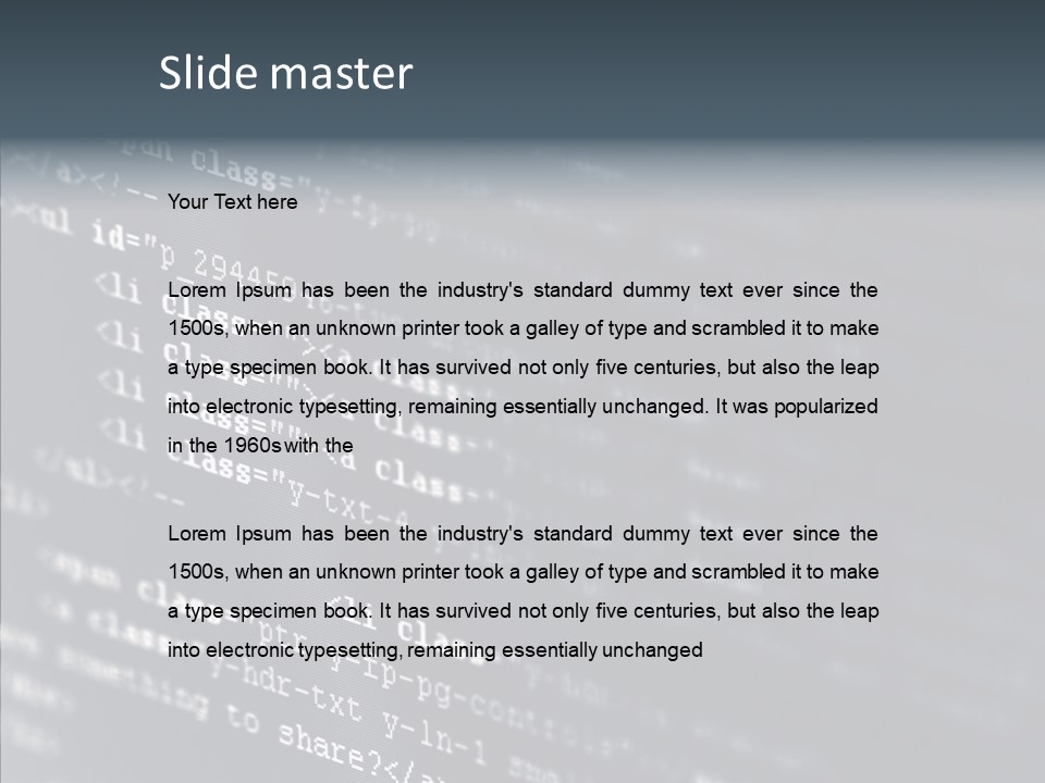 Care Hand Finger PowerPoint Template
