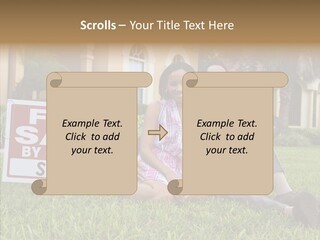 Hand Women Elder PowerPoint Template