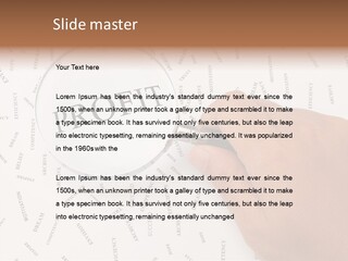 White Caregiver Senior PowerPoint Template