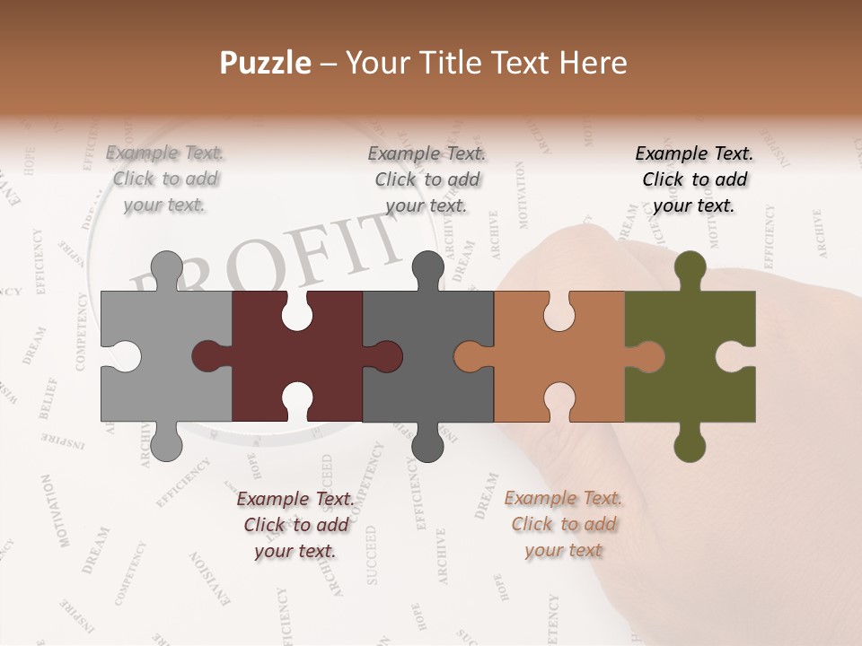 White Caregiver Senior PowerPoint Template