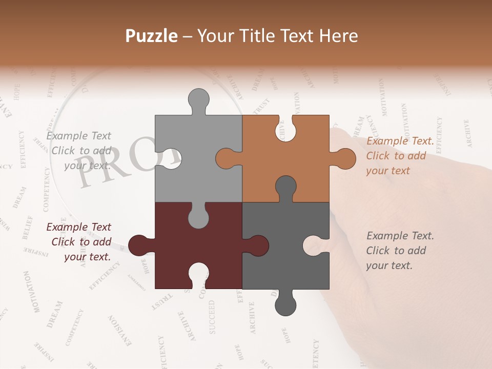 White Caregiver Senior PowerPoint Template