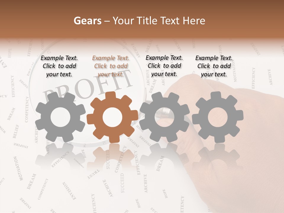 White Caregiver Senior PowerPoint Template