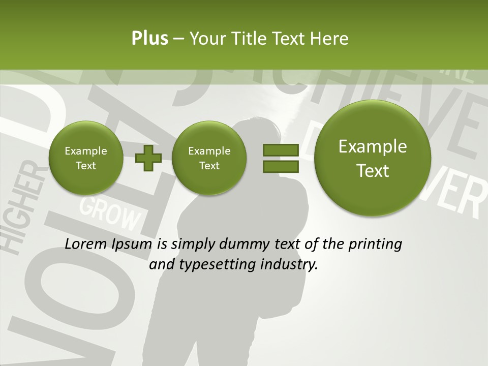 Touching Background Assist PowerPoint Template