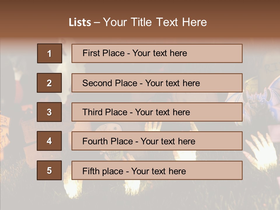 Female Senior Two PowerPoint Template