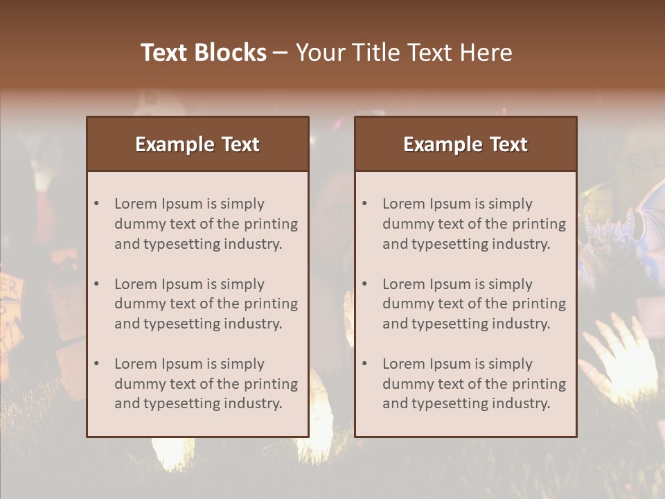 Female Senior Two PowerPoint Template