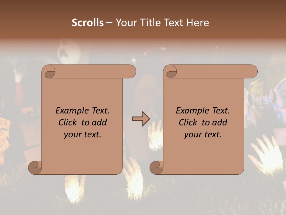 Female Senior Two PowerPoint Template