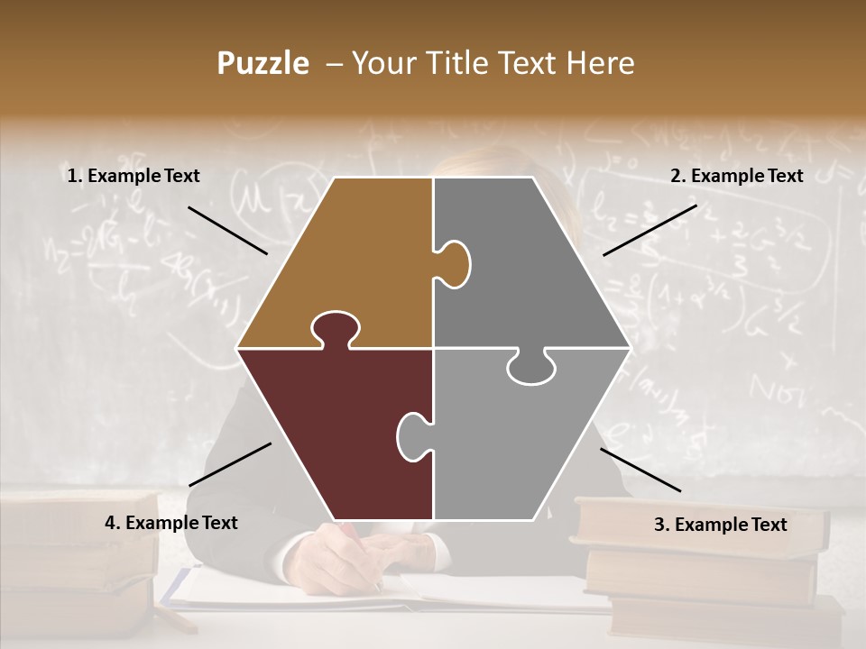 Old Finger Senior PowerPoint Template