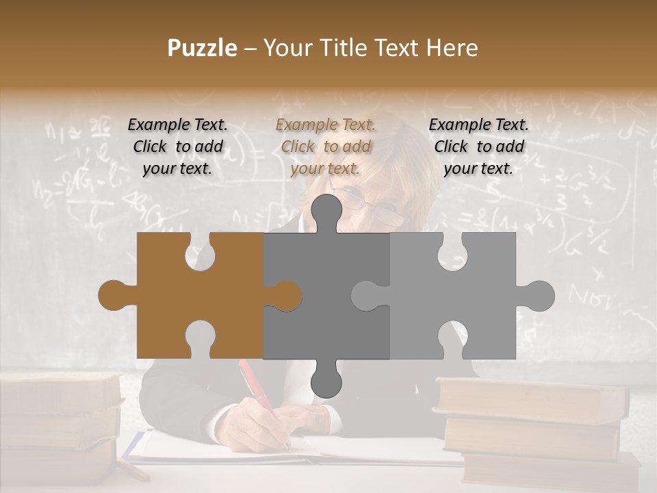 Old Finger Senior PowerPoint Template