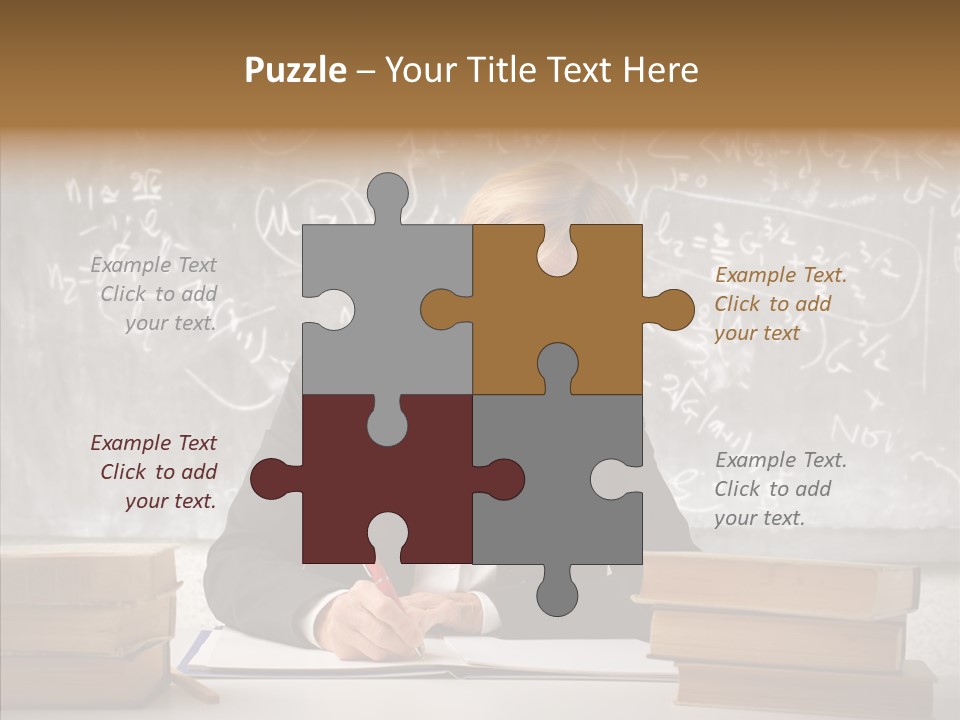 Old Finger Senior PowerPoint Template