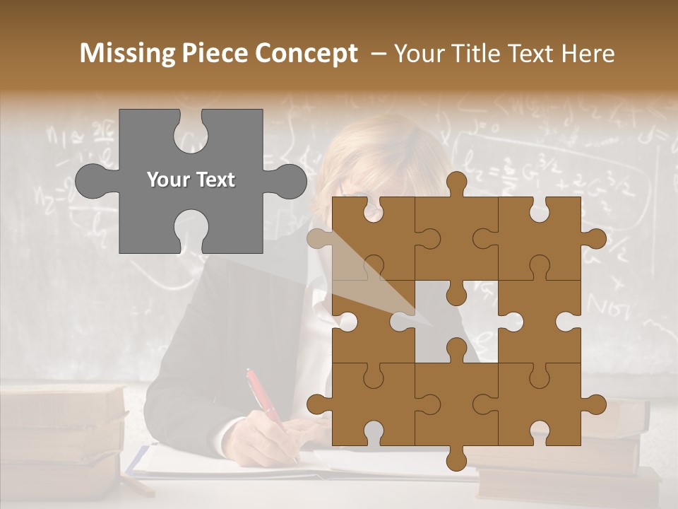 Old Finger Senior PowerPoint Template