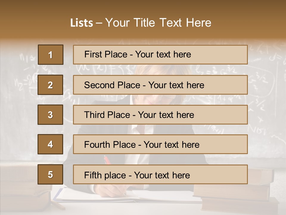 Old Finger Senior PowerPoint Template
