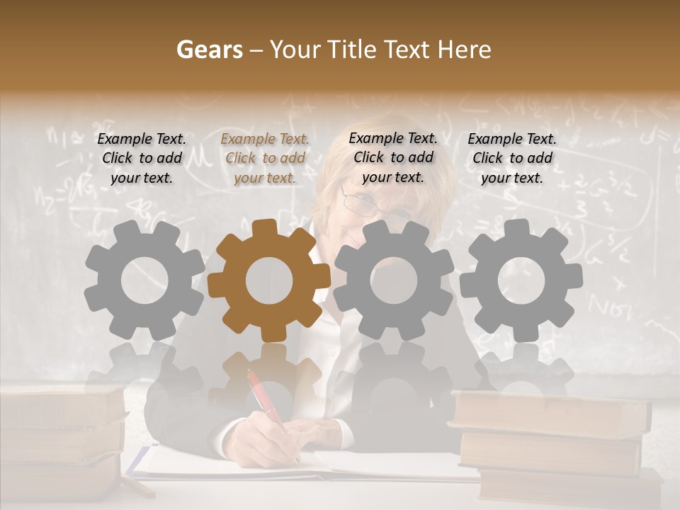 Old Finger Senior PowerPoint Template