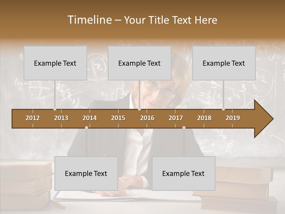 Old Finger Senior PowerPoint Template
