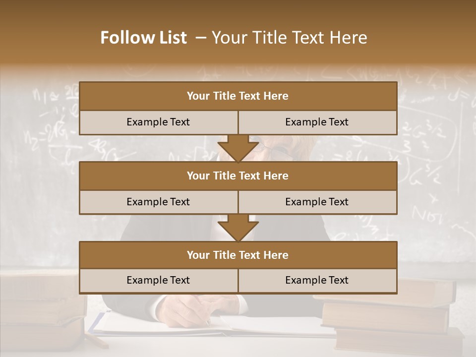Old Finger Senior PowerPoint Template