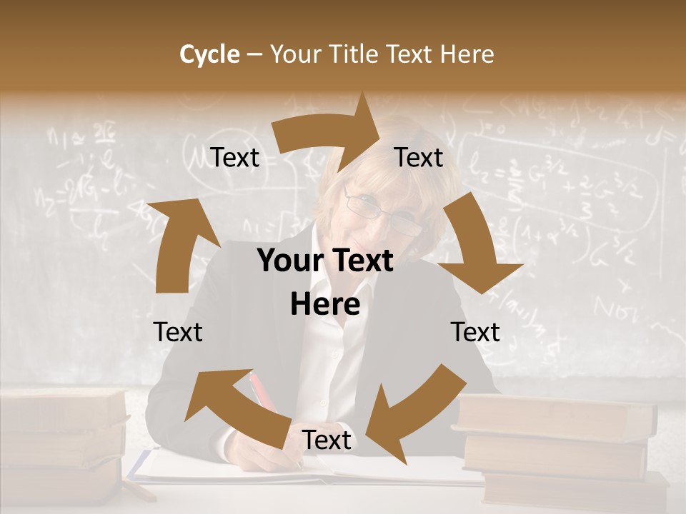 Old Finger Senior PowerPoint Template