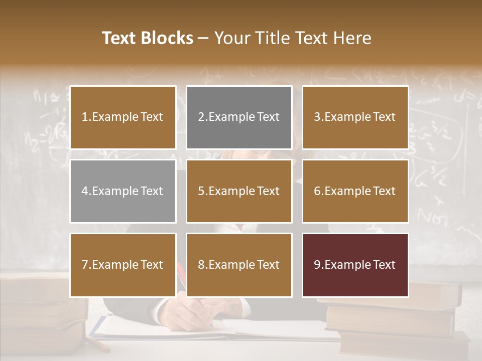 Old Finger Senior PowerPoint Template