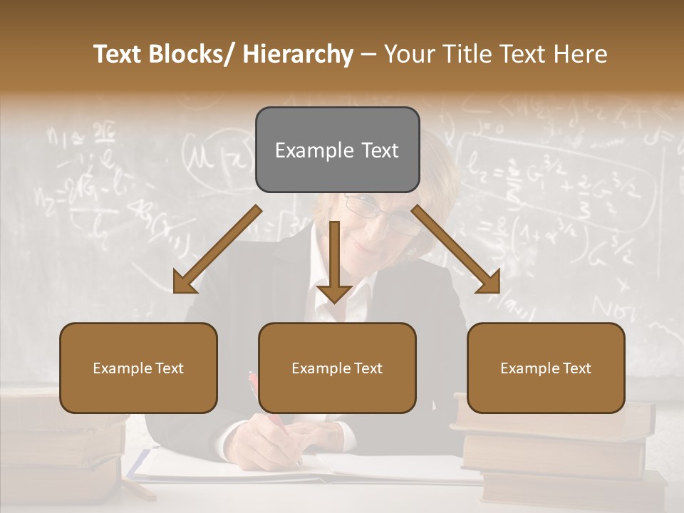 Old Finger Senior PowerPoint Template