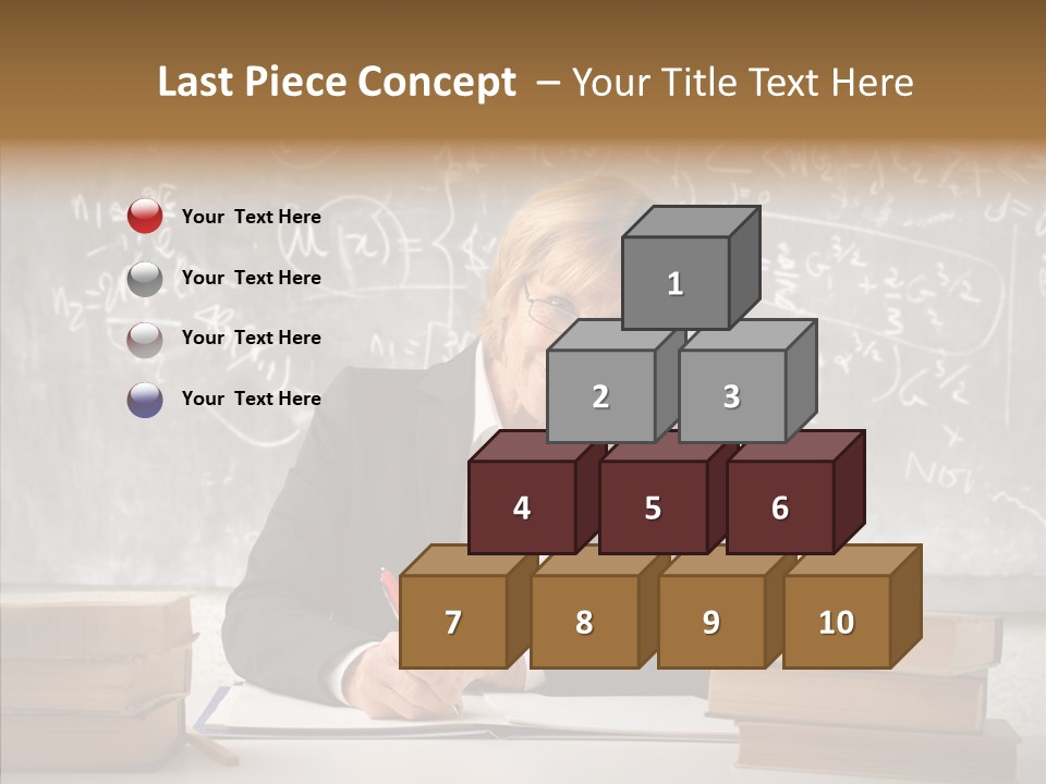 Old Finger Senior PowerPoint Template