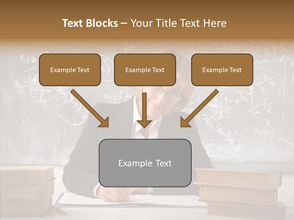 Old Finger Senior PowerPoint Template