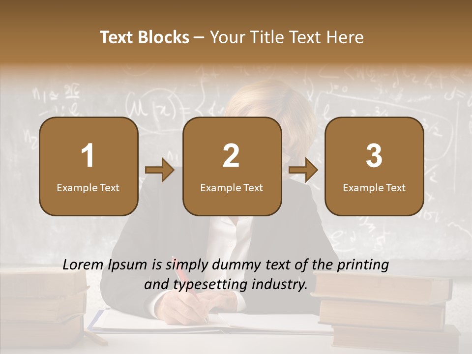 Old Finger Senior PowerPoint Template