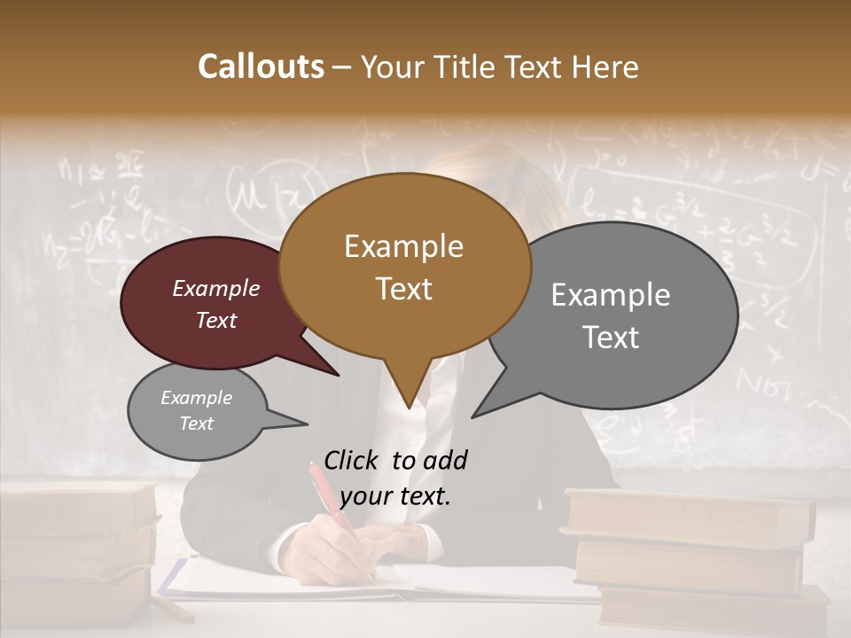 Old Finger Senior PowerPoint Template