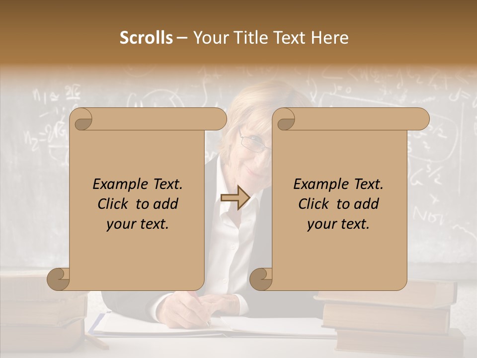 Old Finger Senior PowerPoint Template