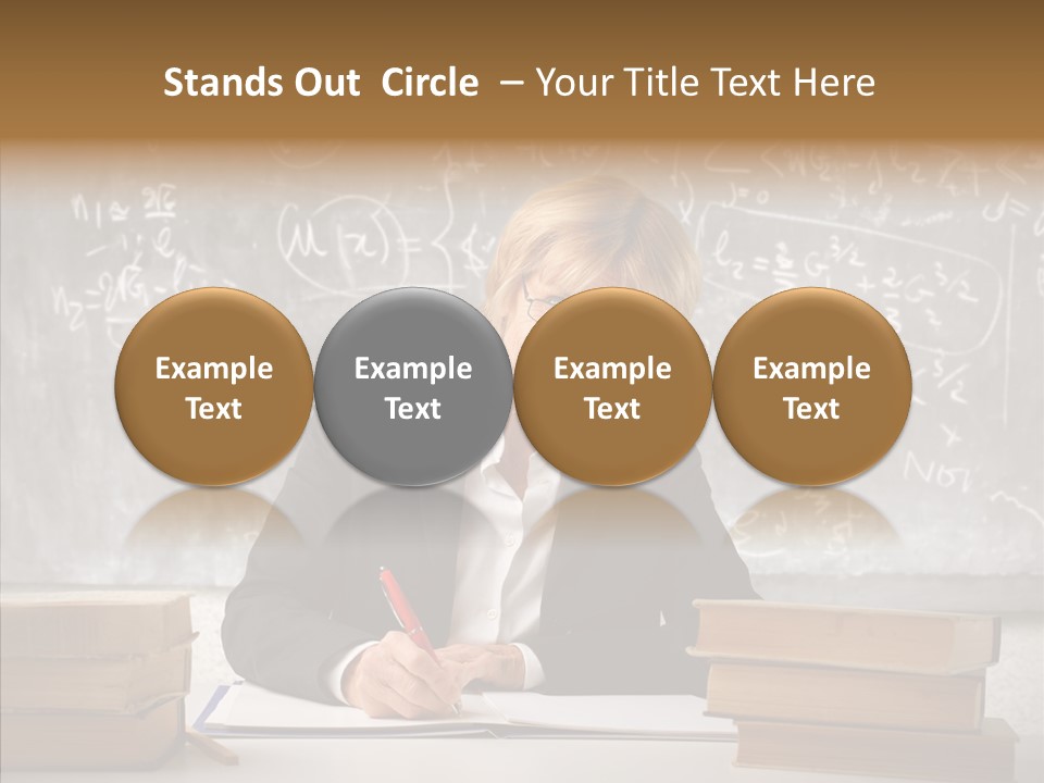 Old Finger Senior PowerPoint Template