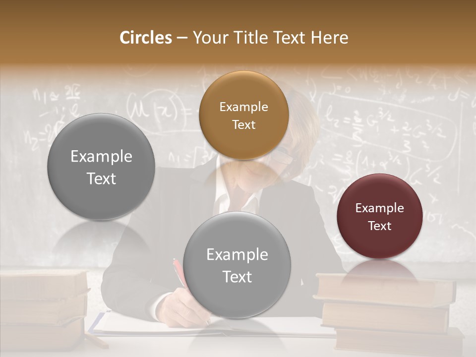 Old Finger Senior PowerPoint Template