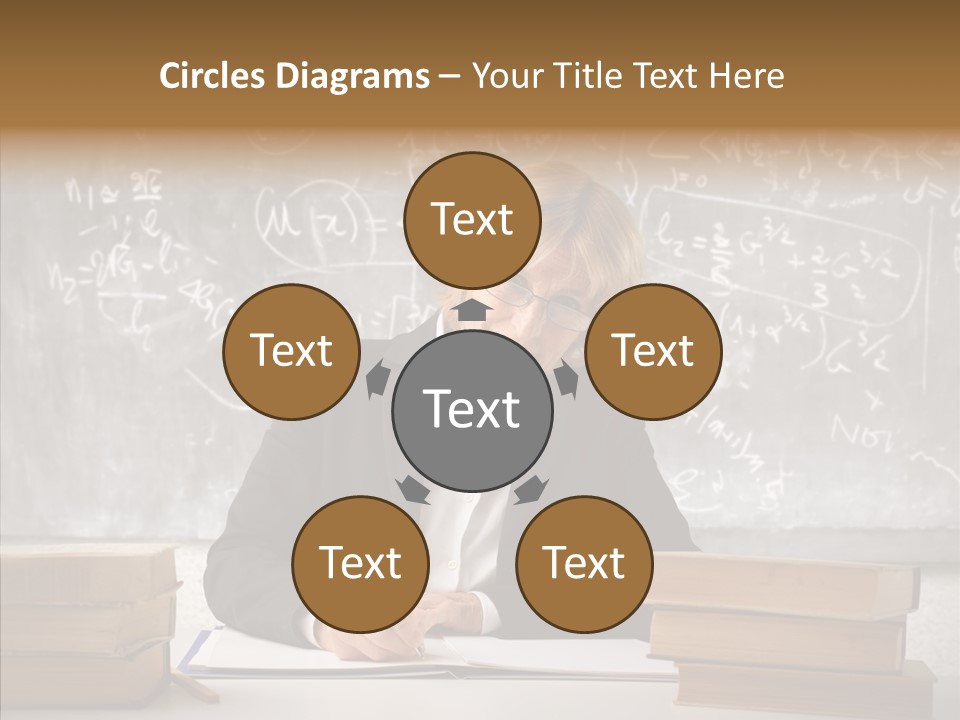 Old Finger Senior PowerPoint Template