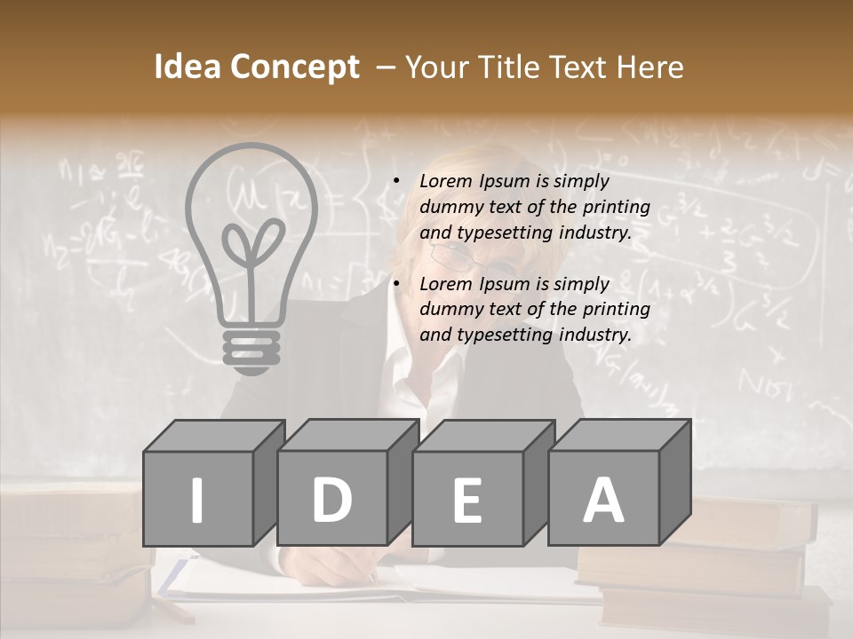 Old Finger Senior PowerPoint Template