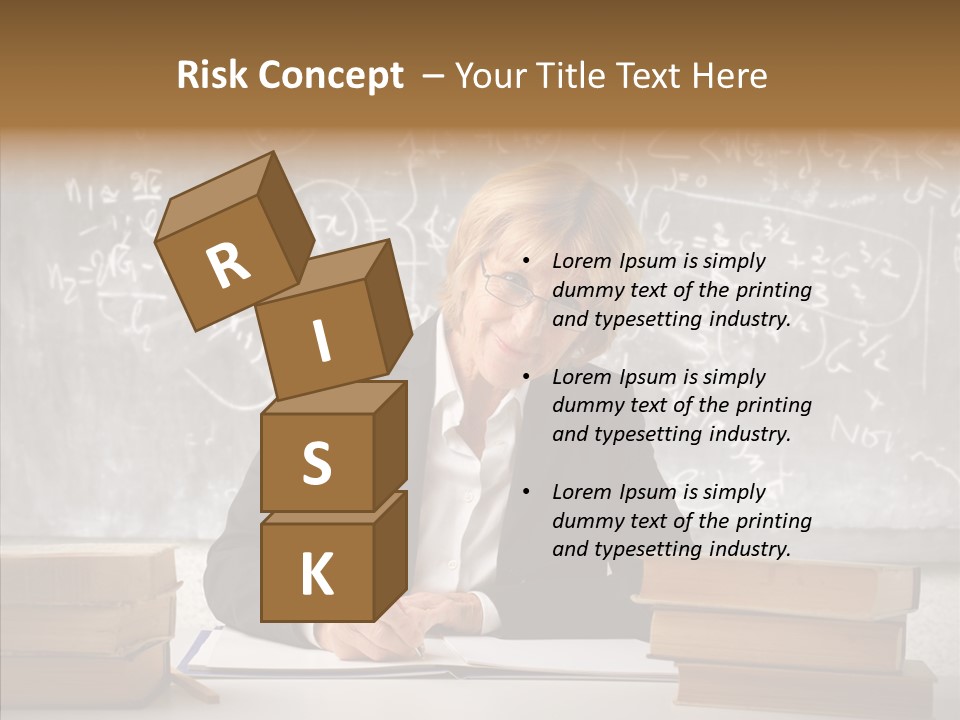 Old Finger Senior PowerPoint Template