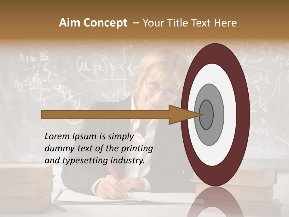 Old Finger Senior PowerPoint Template