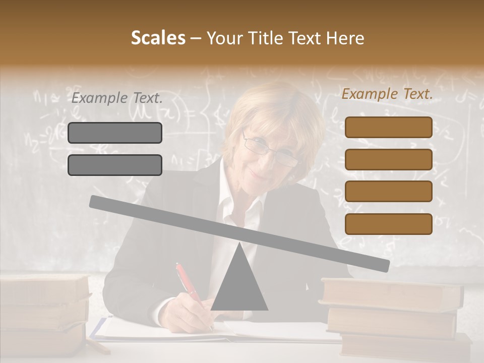 Old Finger Senior PowerPoint Template