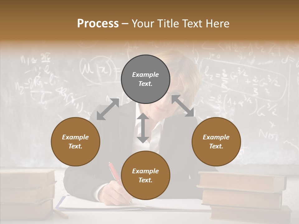 Old Finger Senior PowerPoint Template