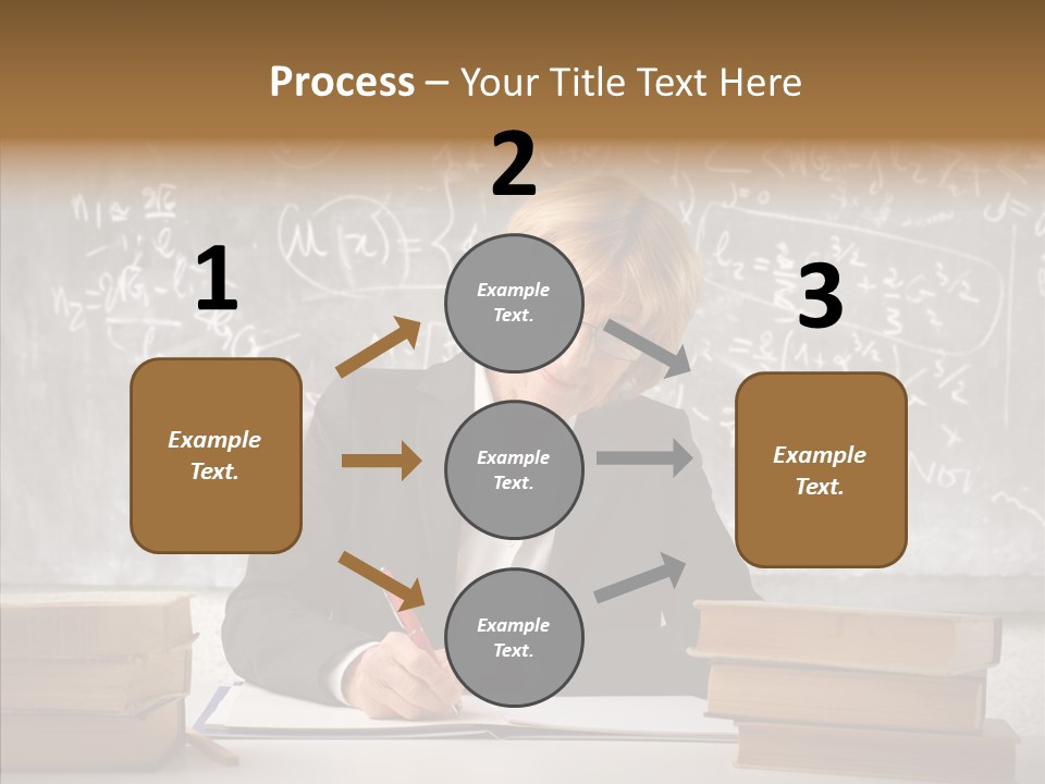 Old Finger Senior PowerPoint Template