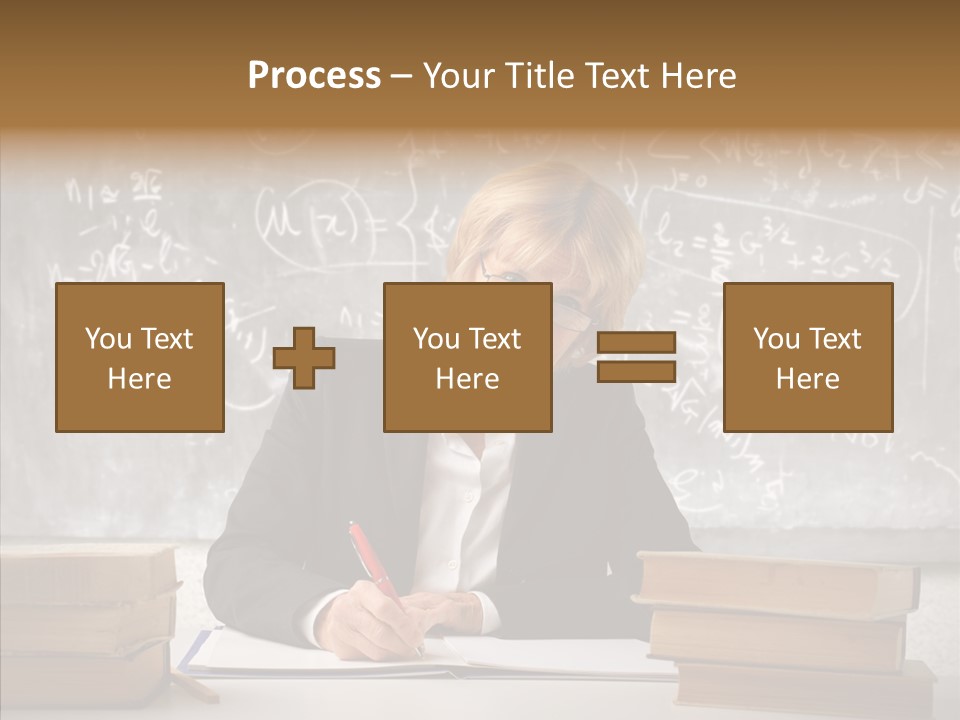 Old Finger Senior PowerPoint Template
