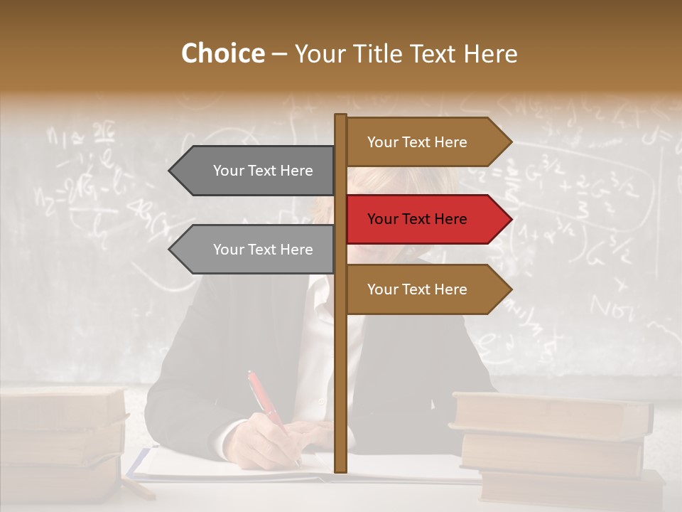 Old Finger Senior PowerPoint Template