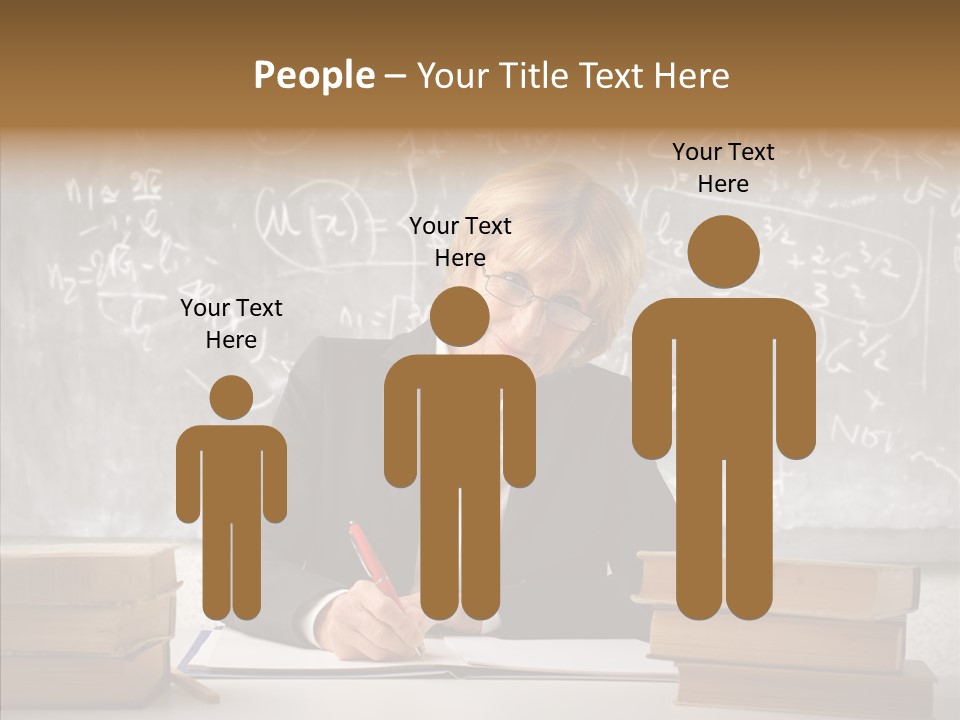 Old Finger Senior PowerPoint Template