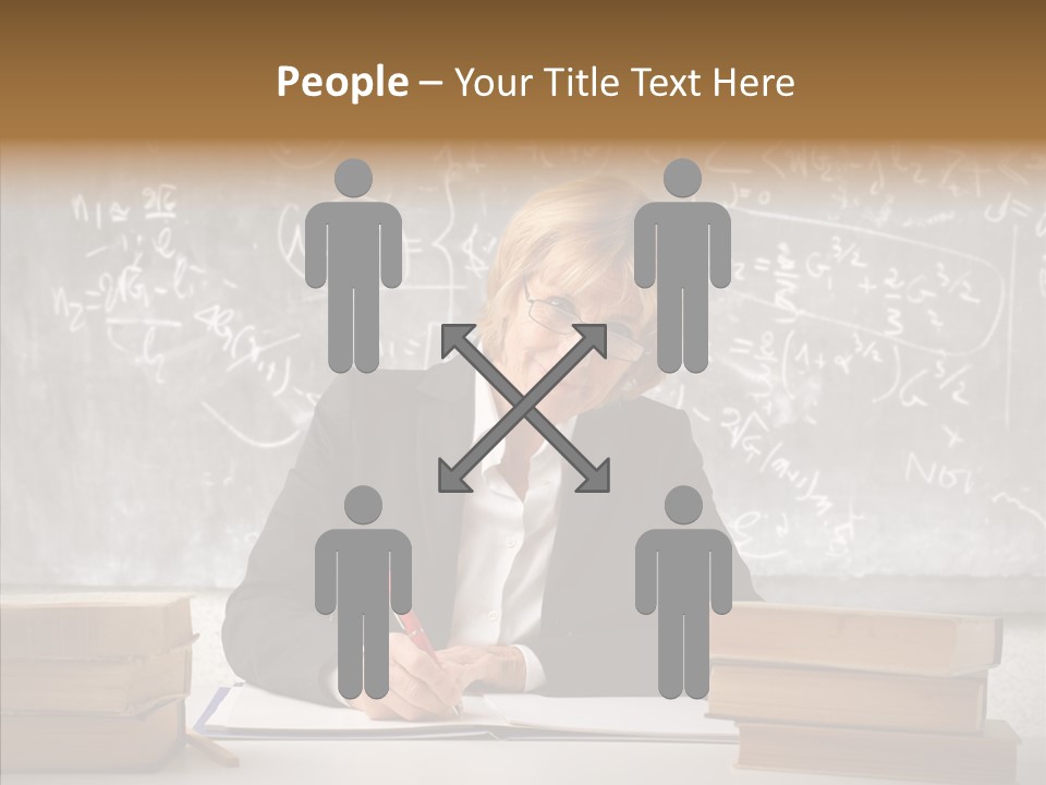 Old Finger Senior PowerPoint Template